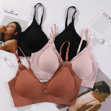 High Quality Plus Size Seamless Daily Bra Mommy Wirefree Underwear Comfortable Maternity Lactation Nursing Bra