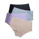 European American Style Hipster Sports Plus Size High-Waisted Women's Panties Breathable Nylon Seamless