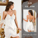 Sexy Hollow-out Lace Sling Nightgown Summer Breathable Underwear Homewear