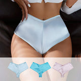 High Quality Polyester Elastane Knickers Women Underwear Panties Sexy Silky Smooth Women Panties