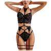New Product Ideas Babydoll Women Sexy Lingeries Set With Garter Belt