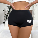 New Arrival Solid Period Panties Hip Lift Breathable Anti-glare Comfortable Soft Ladies Ice Silk Panties Boyshort