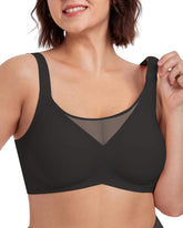Gothic Rims-Free Underwear Anti-Sagging for Large Breasts Small Size Mesh Women Jelly Seamless Bra