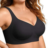 Womens Wireless Jelly Bra Plus Size Supportive Seamless Bras Full Coverage Push up Comfortable No Underwire Tshirt Bras