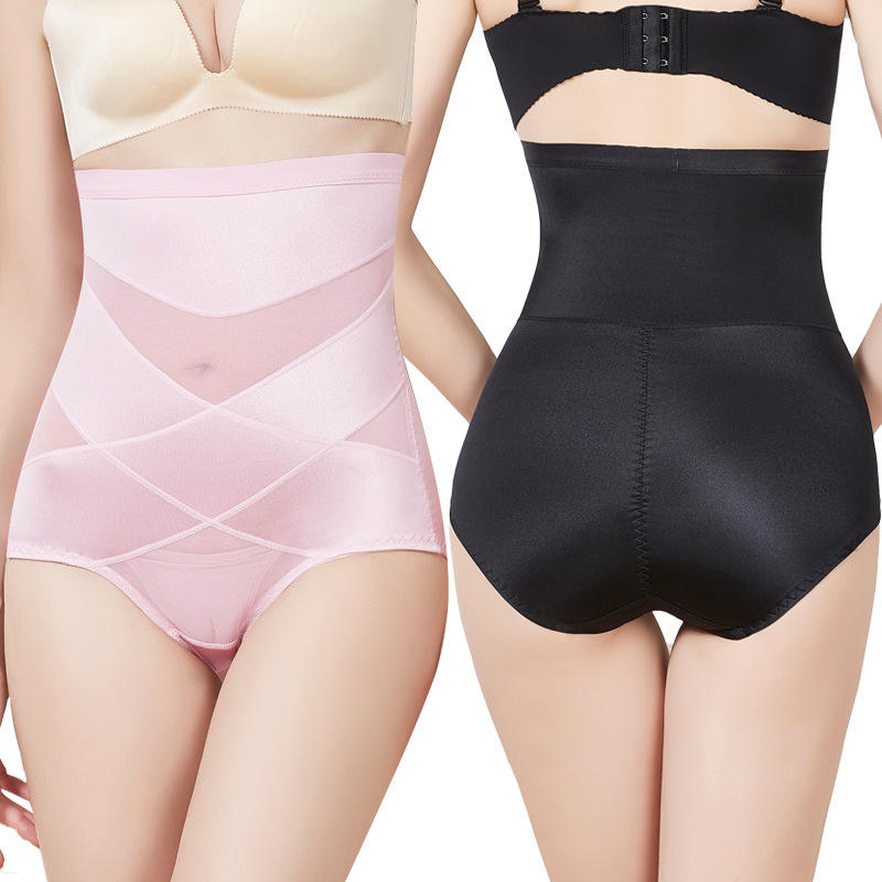 Women High Waist Breathable High Waist Slimming Body Sheathing Butt Lifter Shaperwear Tummy Control Tight Stretchy Panties