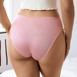 Hot Selling Solid Color Soft and Breathable Low-waist Women's Underwear Hipster With Bow Panties for Daily