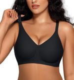 Wireless Jelly Bras for Women No Underwire with Support - S-3XL Seamless Bralettes Everyday Comfort Tshirt Padded Bra