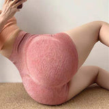 Sexy Women's High-Waisted Hip Lifting Seamless Fitness Shorts and Yoga Panties
