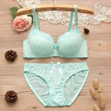 Lace Bra Panty Sets Lovely Girls Cute Japanese Underwire Lace Bra Set