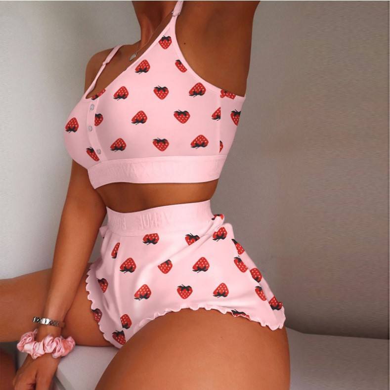 Two-piece Comfortable Pyjamas Women's Sleepwear Pajamas for Women Set