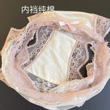 Mesh Lace Underwear Sexy Butt-Lifting Low-Waist Cotton-Crotch Hollow-Out Thong Women ODM