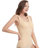 Hot Sale Women Seamless Sleeveless Double-layer Cotton Vest Casual Slimming Corset Plus Size Slimming Tanks
