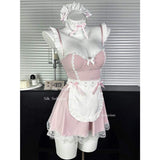 Sweetheart Sexy Pajamas Maid with Chest Pad Pure Superior Sling Nightgown
