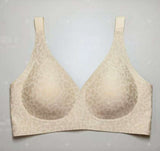Leopard Tattoo Sexy Women's Bra Comfortable Beauty Back Push-up No Steel Ring Three Hook-and-eye Jelly Bras