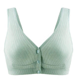 Comfortable Front Opening Nursing Bra Quick Dry Postpartum Sports Top with Buckle Maternity Bra for Pregnant Women