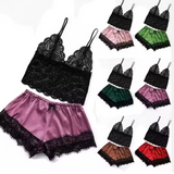 Luxury Plus Size Satin Sleepwear – Elegant Women’s Nightwear with Sophisticated Lace Detail