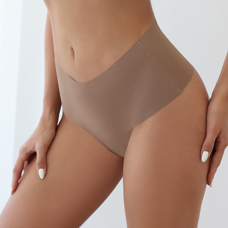 Multi-color Simple Design Comfortable Ice Silk Soft Traceless Women Panties Thongs for Daily