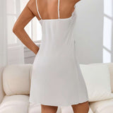 Elegant Women's Dresses Custom Logo Sexy Lace Dress Women's Nightgowns Stretchy Women's Skirt Body Women's Pajamas