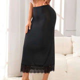 New Fashion Series Women's S-XL Lace Covered Satin Texture Lace Skirt Retro Casual Slim Women's Midi Skirt