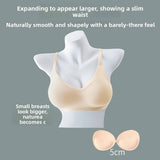 Sexy Push-Up Bra for Women with Small Breasts 3/4 Cup Seamless Nylon & Spandex Wire-Free Support Thickened Pads