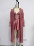 Sexy Bathrobe Lace up New Design Sleepwear Alluring Cardigan Pajamas