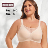 Gothic Rims-Free Underwear Anti-Sagging for Large Breasts Small Size Mesh Women Jelly Seamless Bra