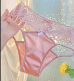 Lace Underwear Women's Sexy Pure Desire Alluring Dating Hot Breathable Low-Waist Girl's Thong