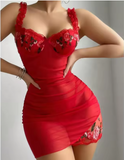 Luxury Tulle Splicing Nightdress – Elegant Women’s Alluring Nighty with Sophisticated New Design Detailing