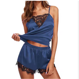 Plus Size Xxx Sexy Nightweartwo-piece Satin Pyjamas Sleepwear for Women