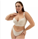Women’s Plus Size Seamless Push-Up Bra – Deep V Underwire Support with Anti-Sagging Design