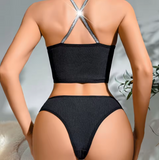 Premium Summer Lingerie Set – Breathable Half-Coverage Push-Up Bra & Elastic Waist Panties