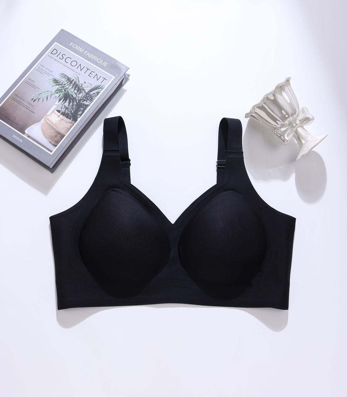 Soft Touch Full Coverage Bra for Women - Wireless Seamless Push up Big Size Bra with Moisture Wicking Fabric