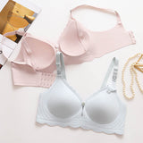 Traceless Wire-Free Nylon Spandex Thin Breastfeeding Underwear Jelly Strip Soft Support Anti-sagging Push-up Pregnant Postpartum