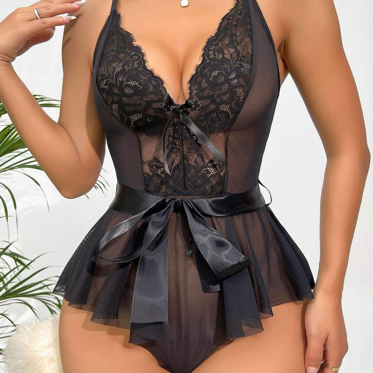 Sexy Xxx Lingerie Women See-Through Sex Video Open Lingerie Sexy Lace Sexy Nightwear