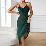 New Multi-color Breathable Summer Sexy Mesh See-through Pajamas Underwear Sling Nightgown Women's Homewear