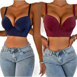 Deep v Sexy Underwire Bra Push up Bra for Women