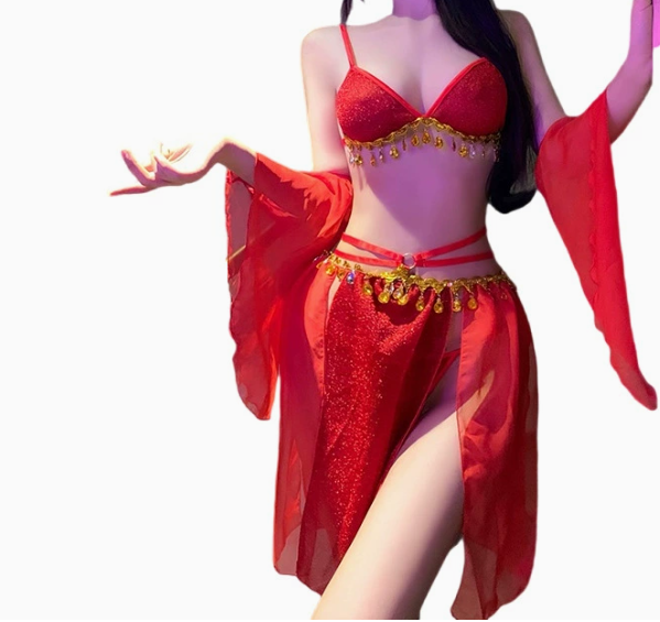 Sex Lingerie Sexy Exotic Tassel Split Antique Perspective Tease Temptation Sexy Lingeries