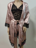 4-piece Lace Homewear Women Robes Pajamas Girls Sleepwears
