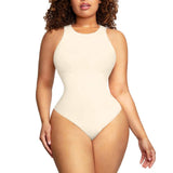Women's Seamless Sleeveless Tummy Control Shapewear Hip-Lift Elastic One Piece Bodysuit