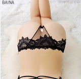 Elegant Floral Lace Trim Panties – Low-Rise Seamless Design with Breathable Cotton Crotch