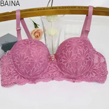 Women’s Seamless Push-Up Bra – Deep V-Neck Underwire Support with Side-Contouring Design