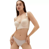 Women’s Plus Size Seamless Push-Up Bra – Deep V Underwire Support with Anti-Sagging Design