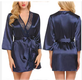 Luxury Lace-Trimmed Nightgown – Elegant Women’s Sleepwear with Sophisticated Lace Detailing