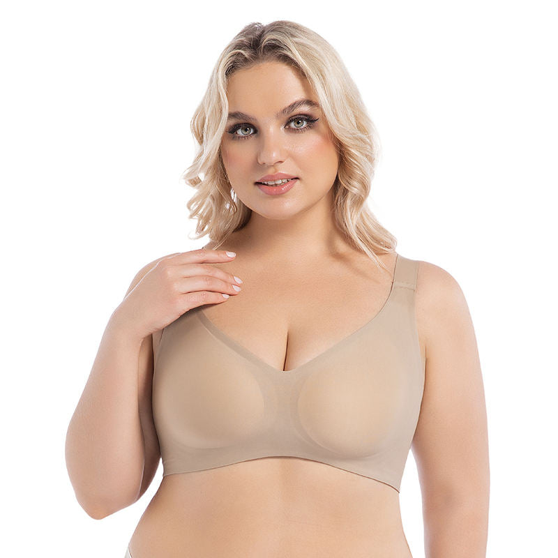 Women'S Jelly Strip Breathable Full Coverage Bra Plus Size Push up Bra High Impact Support Sports Bra for Women