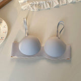 Gathered Push up Bra Comfortable Casual Bras for Women Trendy Women Bras