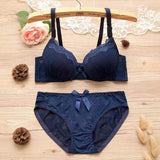 Lace Bra Panty Sets Lovely Girls Cute Japanese Underwire Lace Bra Set
