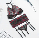 Xxx Sexy Vido Hot 18 2022 Xl Xxl Xxxl Xxxxl Lace Flora Mesh Bodysuit Lady Lingerie With Garter Belt