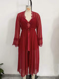 Sexy Bathrobe Lace up New Design Sleepwear Alluring Cardigan Pajamas