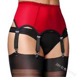 Luxury Mesh Garter Belt – Adjustable Non-Slip Design with Matching Stockings (Plus Size)