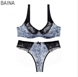 2-Piece Lingerie Set – Premium Printed Bra & Panty Collection for Plus Size & Curvy Figures